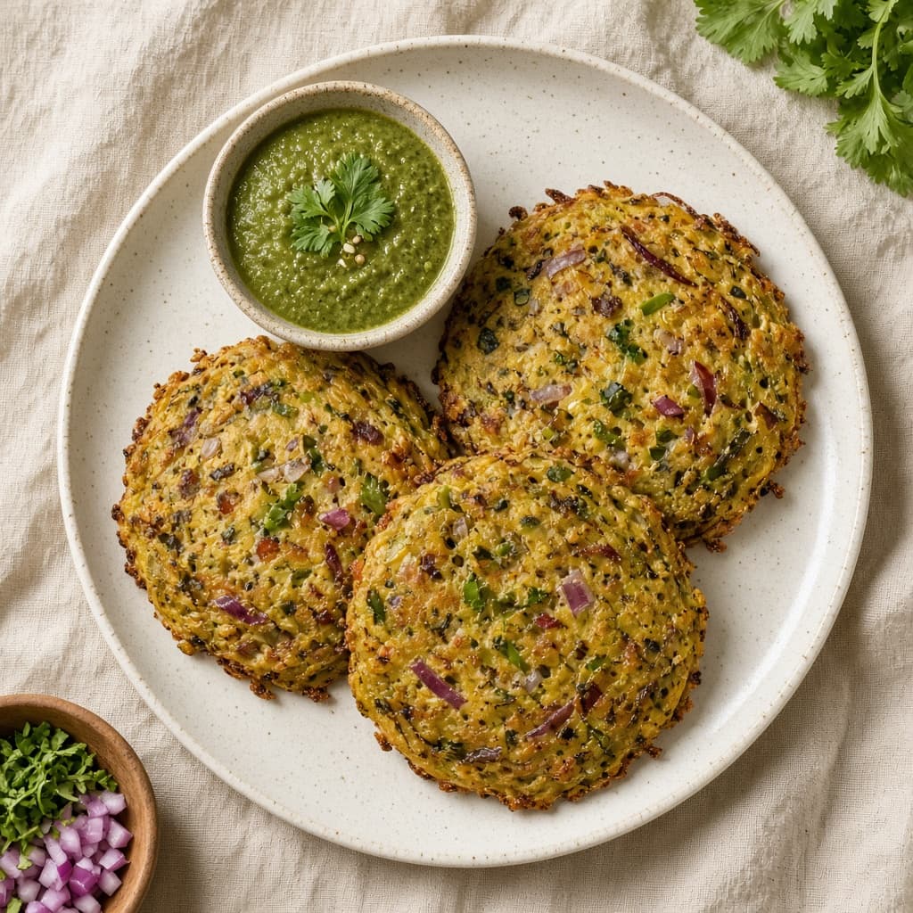 Protein Moong Dal Chilla Pancakes
