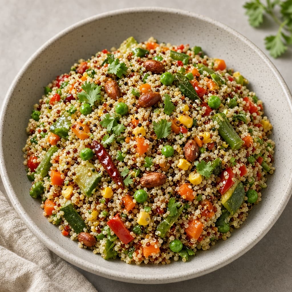 Protein Quinoa Veggie Upma