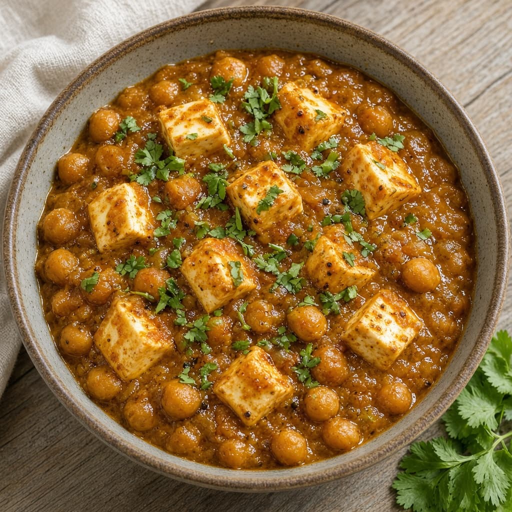 Punjabi Chole Paneer Curry