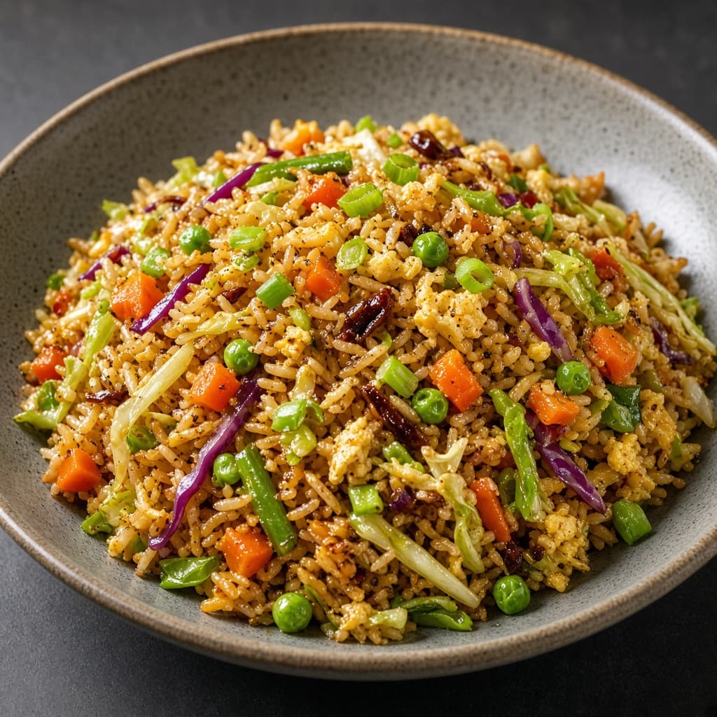 Quick Indo-Chinese Veg Fried Rice