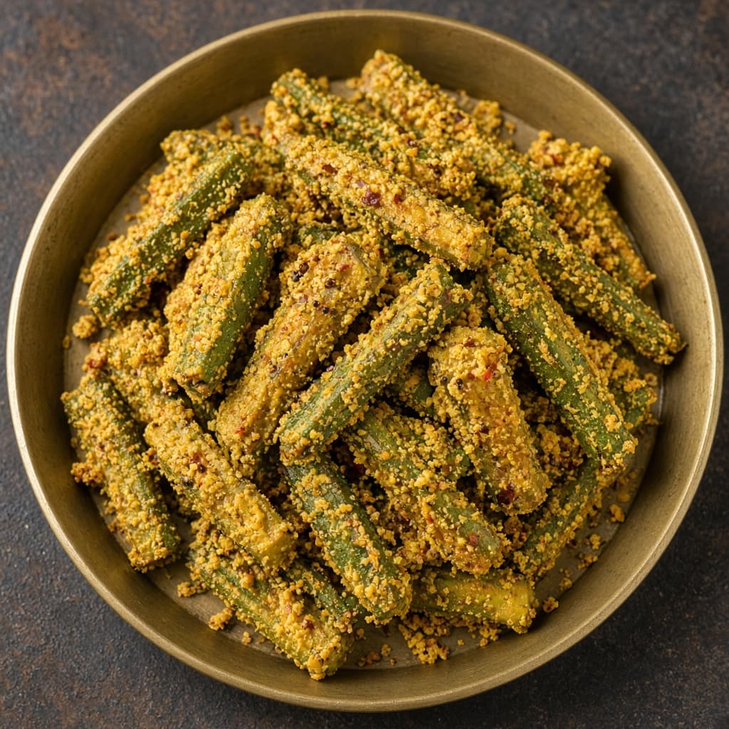 Rajasthani Besan-Coated Bhindi