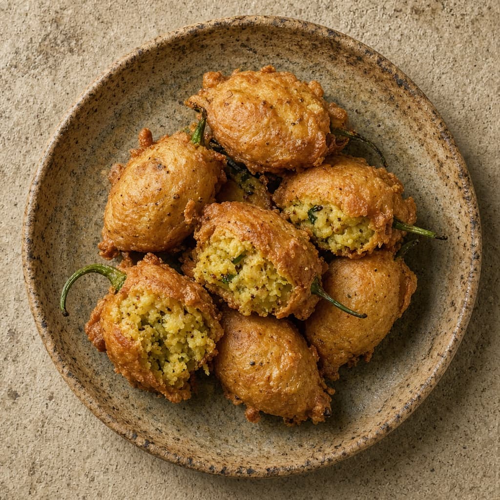 Rajasthani Stuffed Mirchi Vada