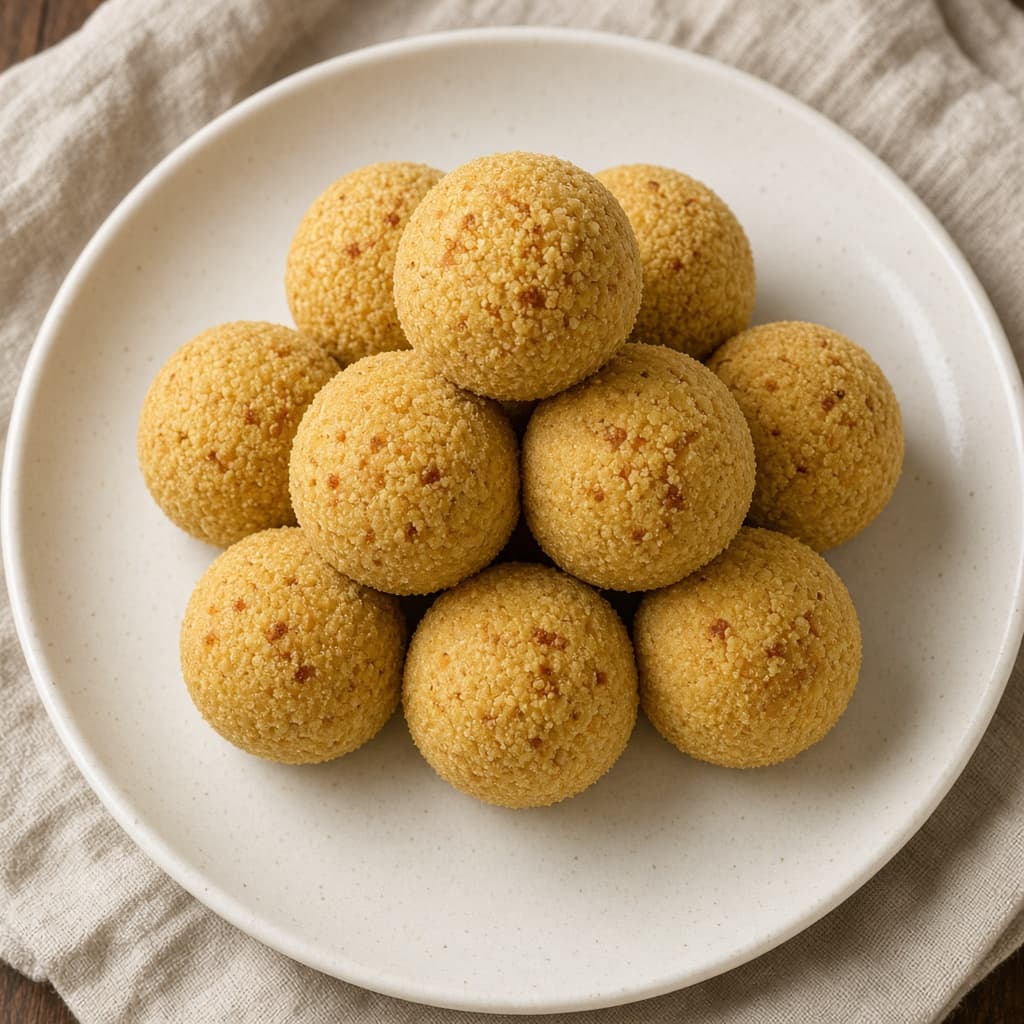 Roasted Chana Dal Maladu Ladoo