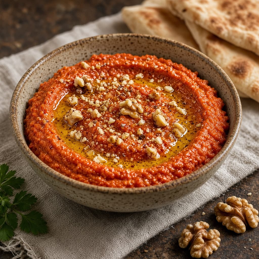 Roasted Red Pepper Muhammara Dip