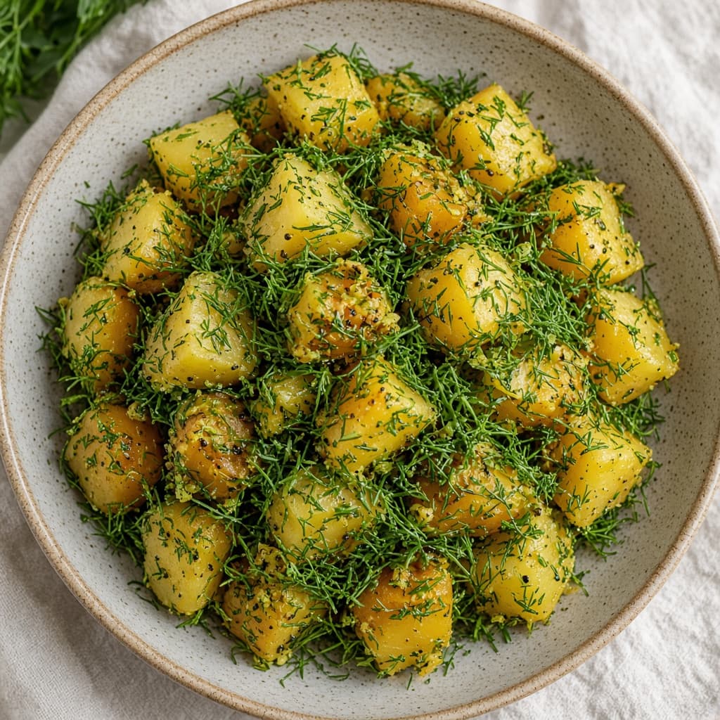 Simple Dill Potato Sabzi