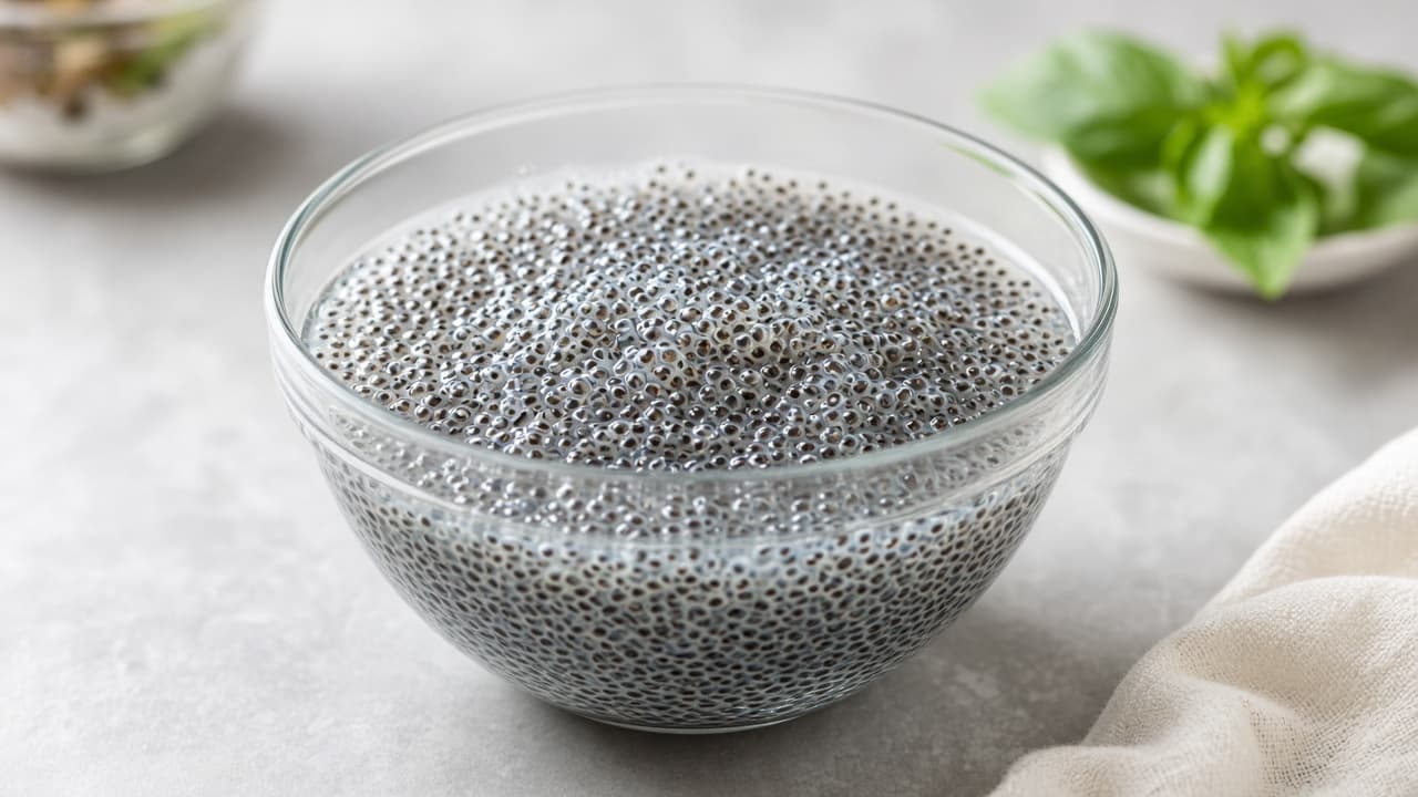 Soaked Sabja Basil Seeds