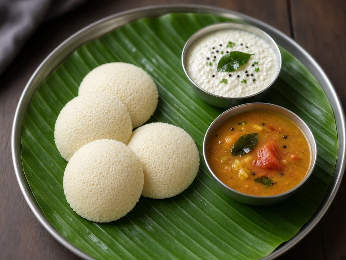 Soft Millet Idli With Fermented Batter