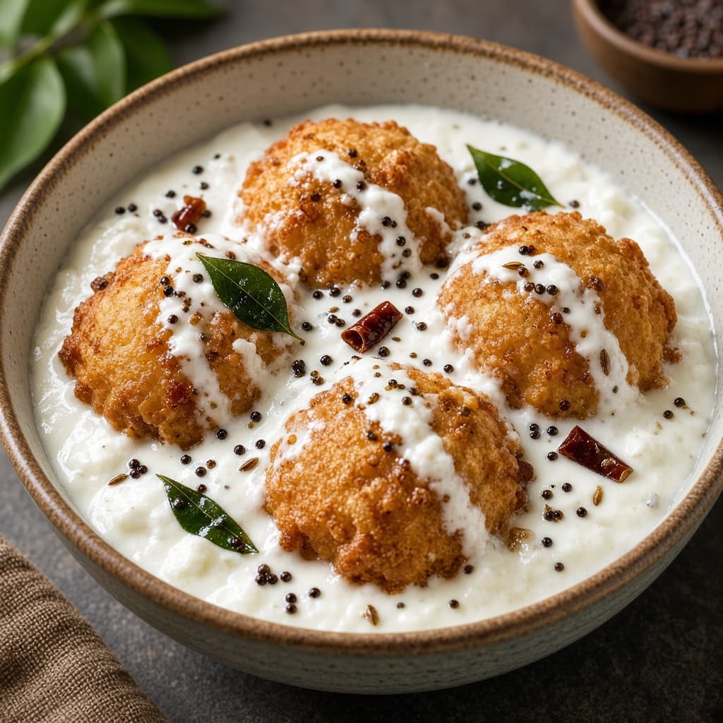 Soft South Indian Thayir Curd Vada