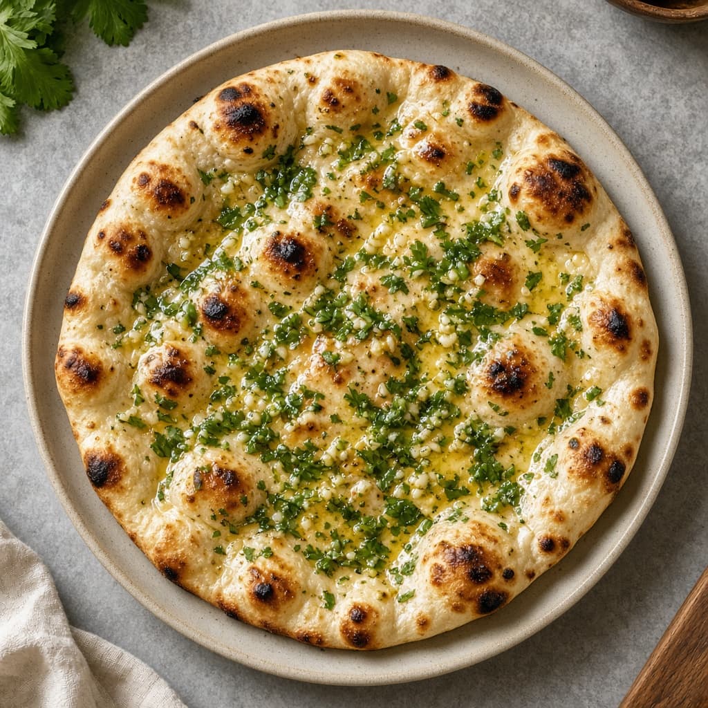 Soft Tawa Garlic Naan Classic