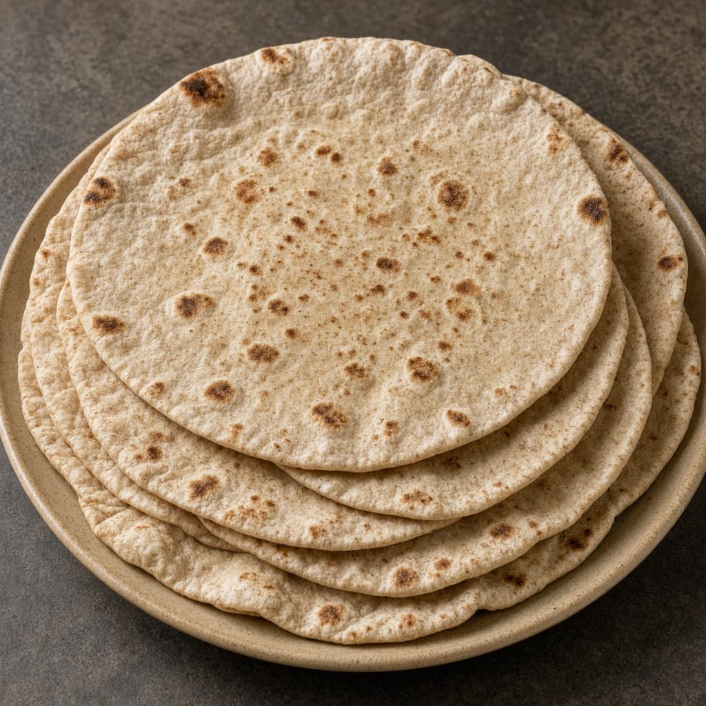 Soft Wholewheat Phulka Roti