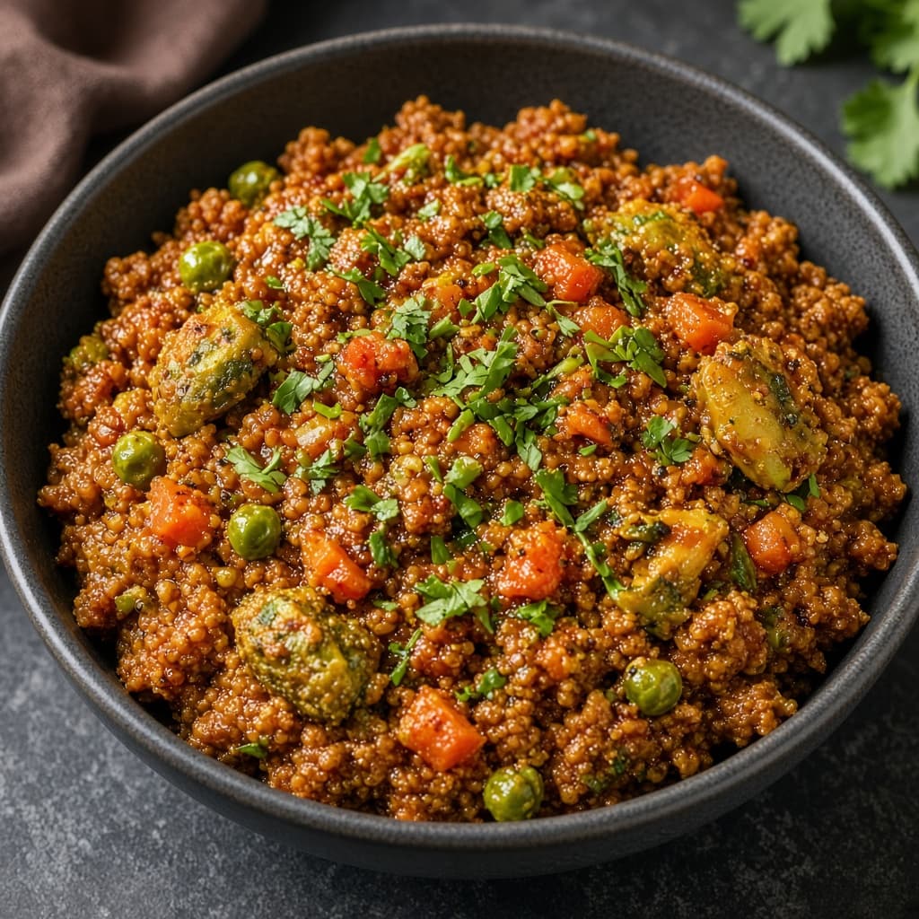 Soya Veggie Kheema Masala