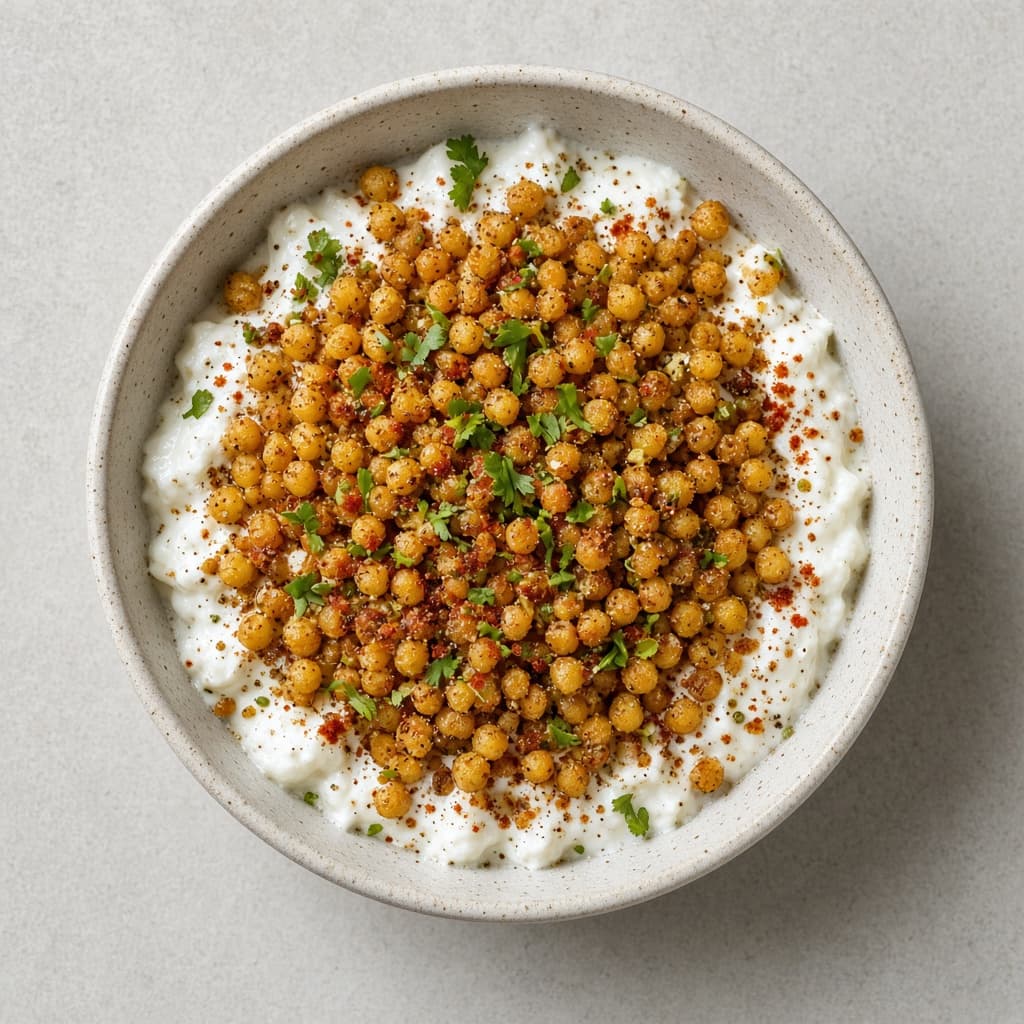 Spiced Boondi Masala Dahi Raita
