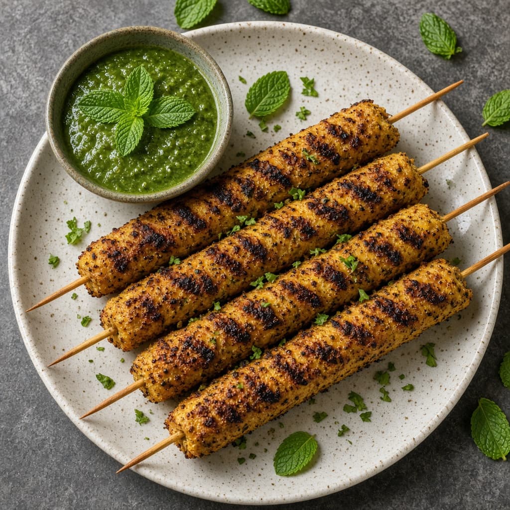 Spiced Corn Seekh-Style Kabab
