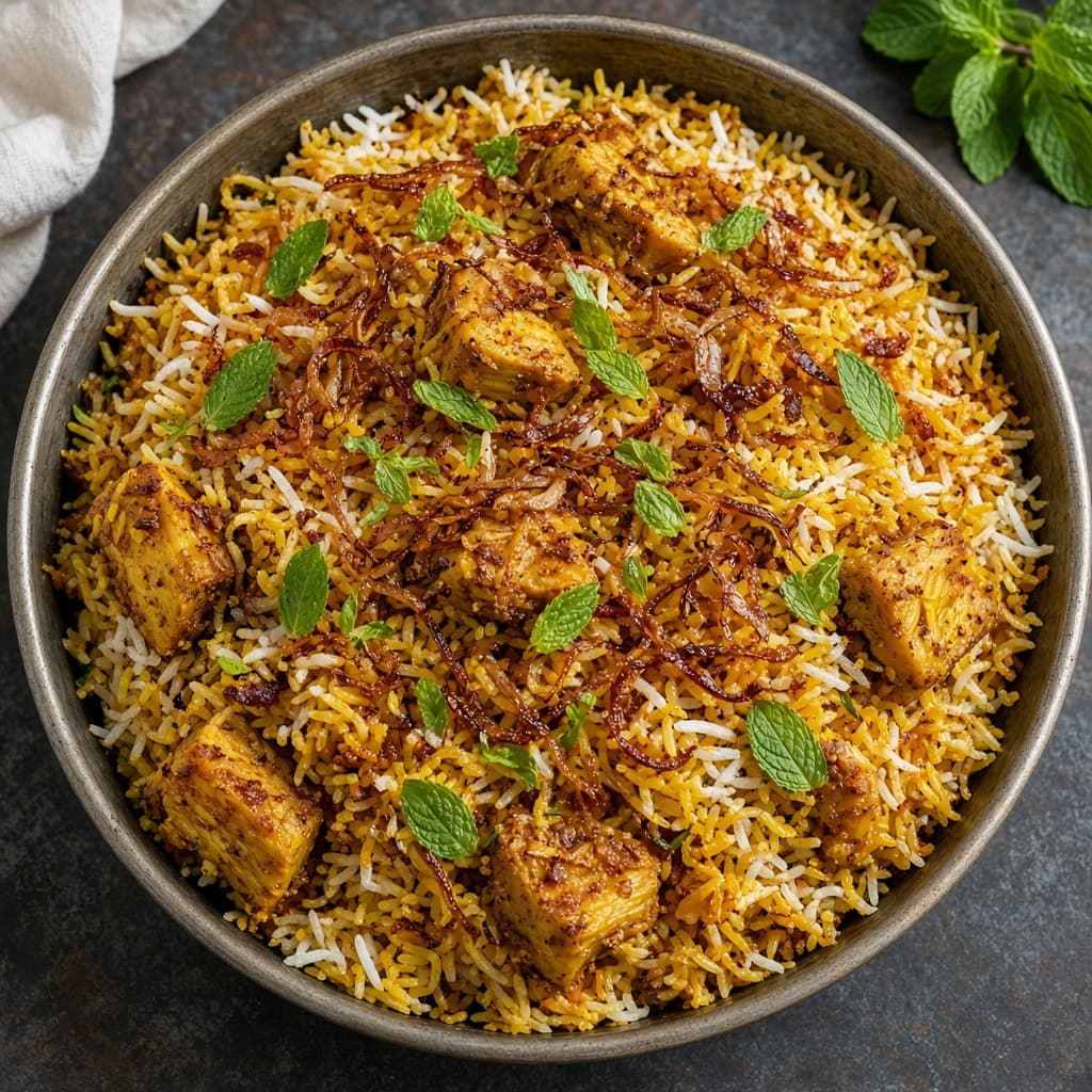 Spiced Kathal Jackfruit Biryani