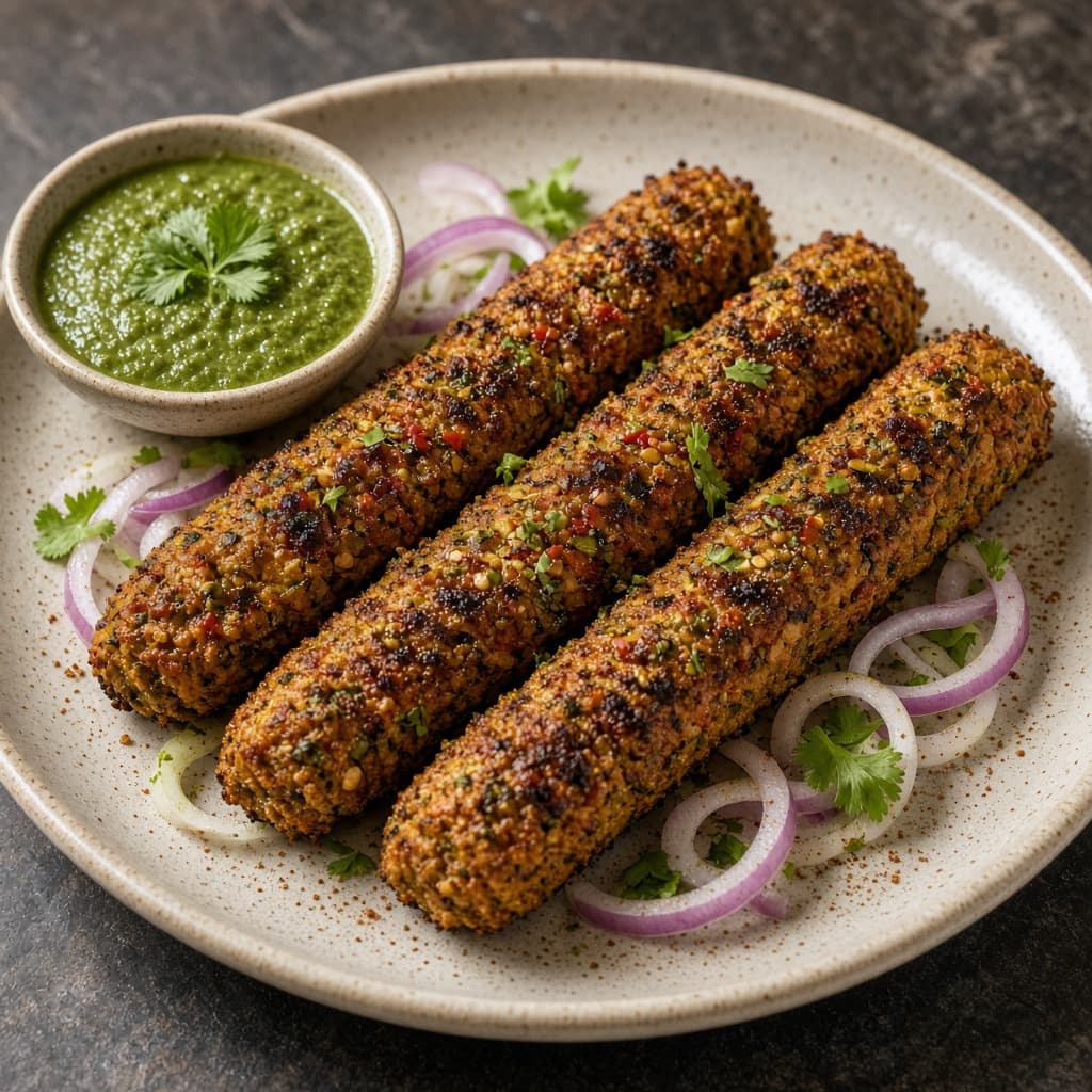 Spiced Veggie Seekh-Style Kabab