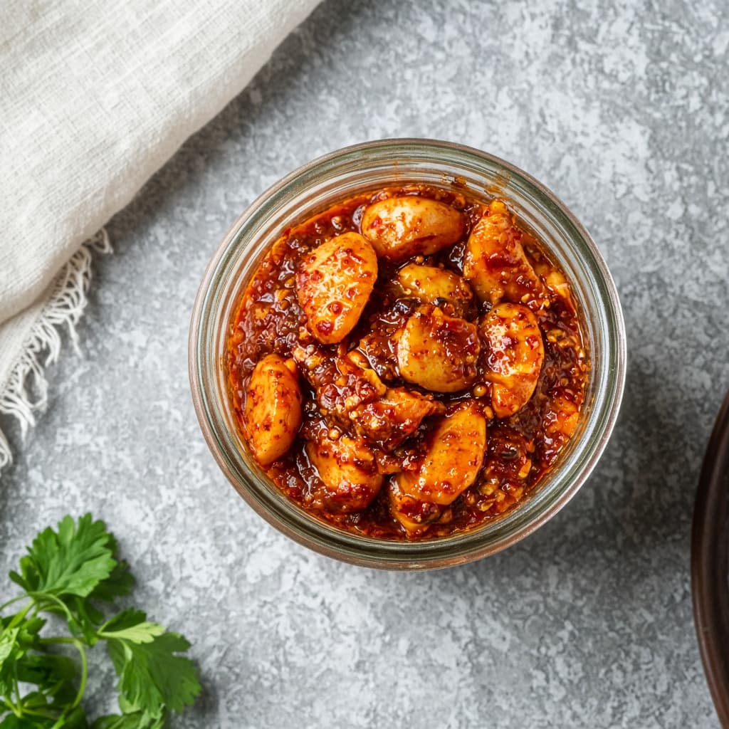 Spicy Indian Garlic Pickle