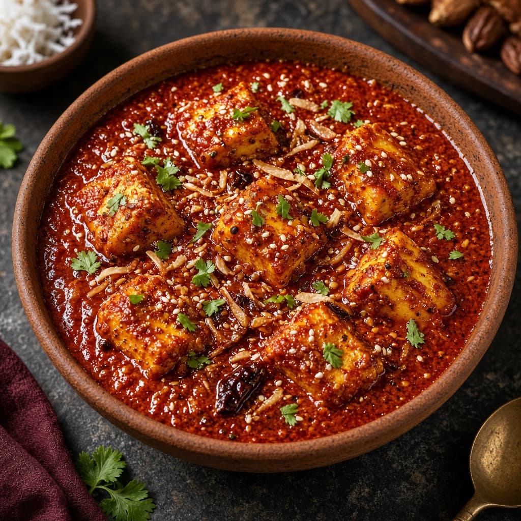 Spicy Paneer Kolhapuri Curry