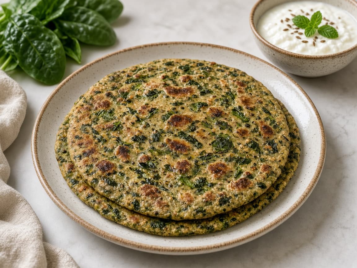 Spinach Methi Multigrain Paratha