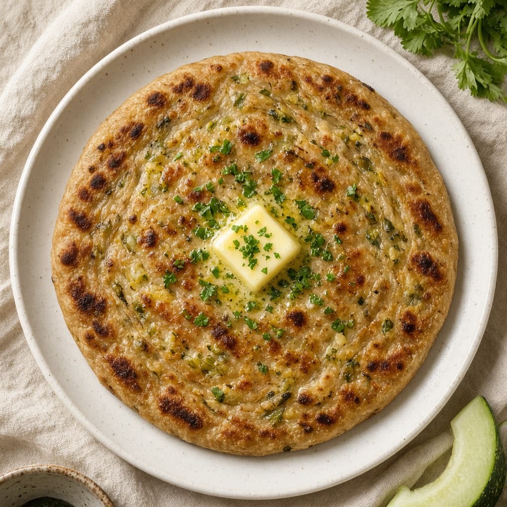 Stuffed Lauki Bottle Gourd Paratha