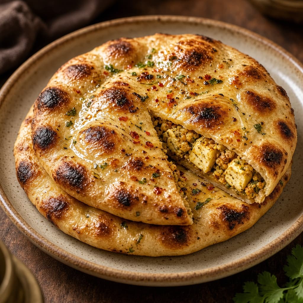 Stuffed Paneer Tawa Kulcha