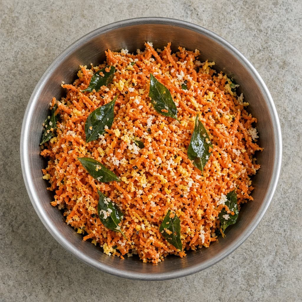 Tamil Carrot Poriyal