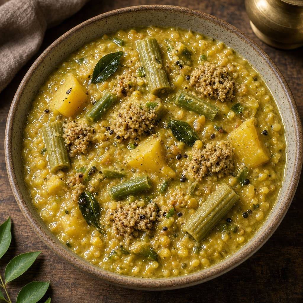 Tamil Poricha Kuzhambu Dal