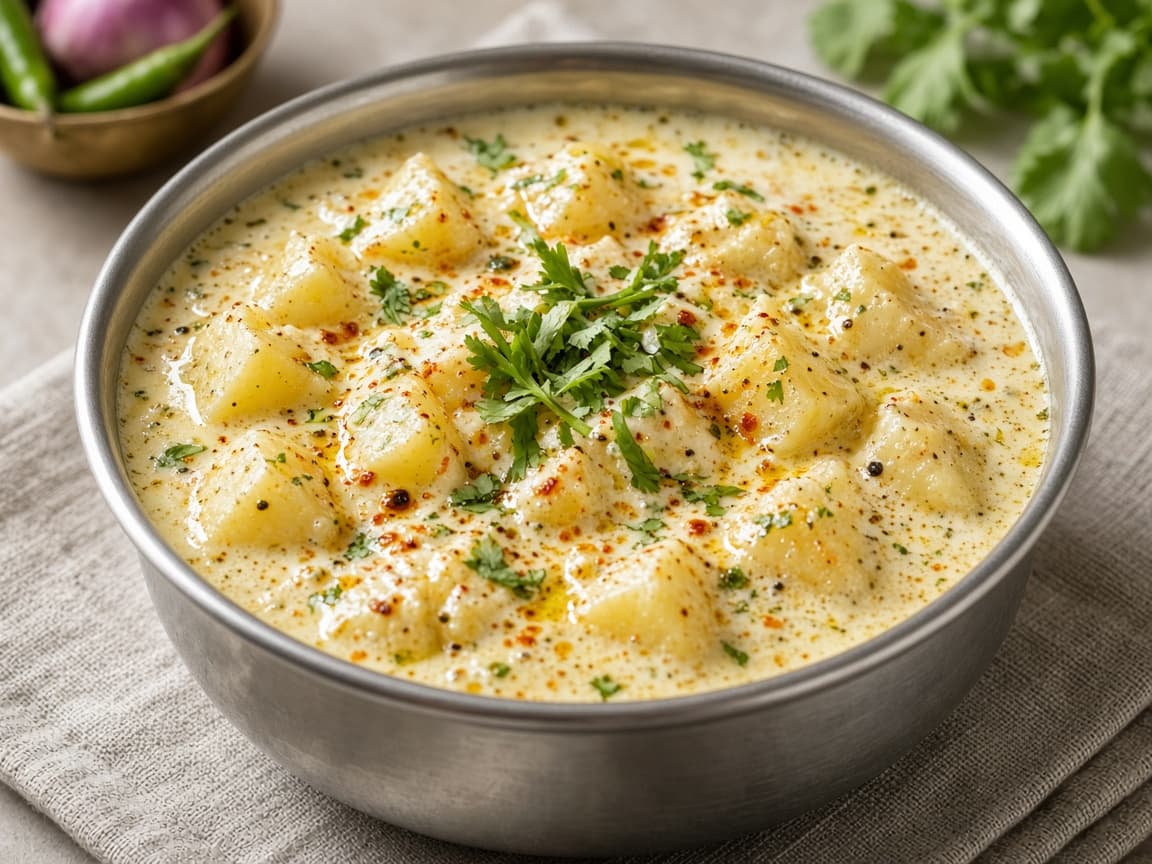 Tangy Dahi Wale Aloo