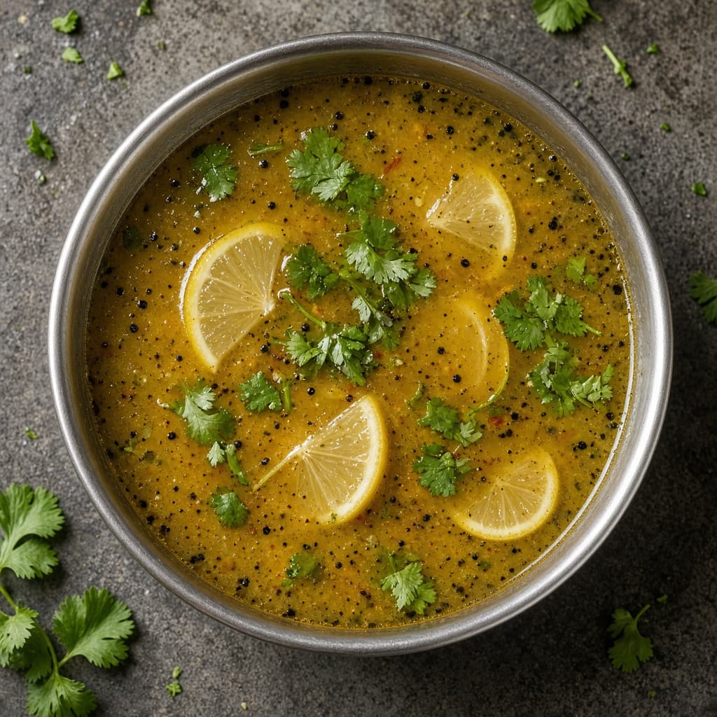 Tangy Lemon Coriander Rasam