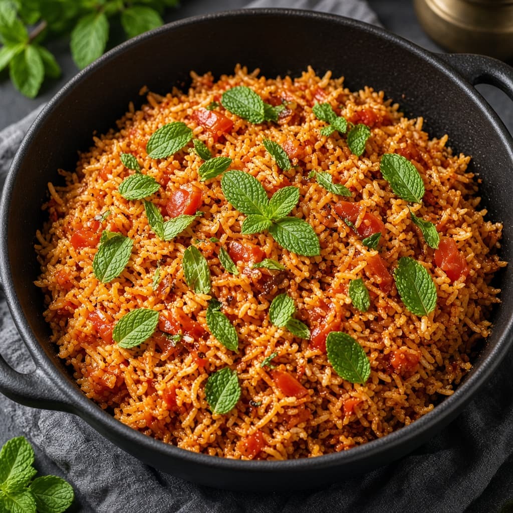 Tangy One-Pot Tomato Biryani