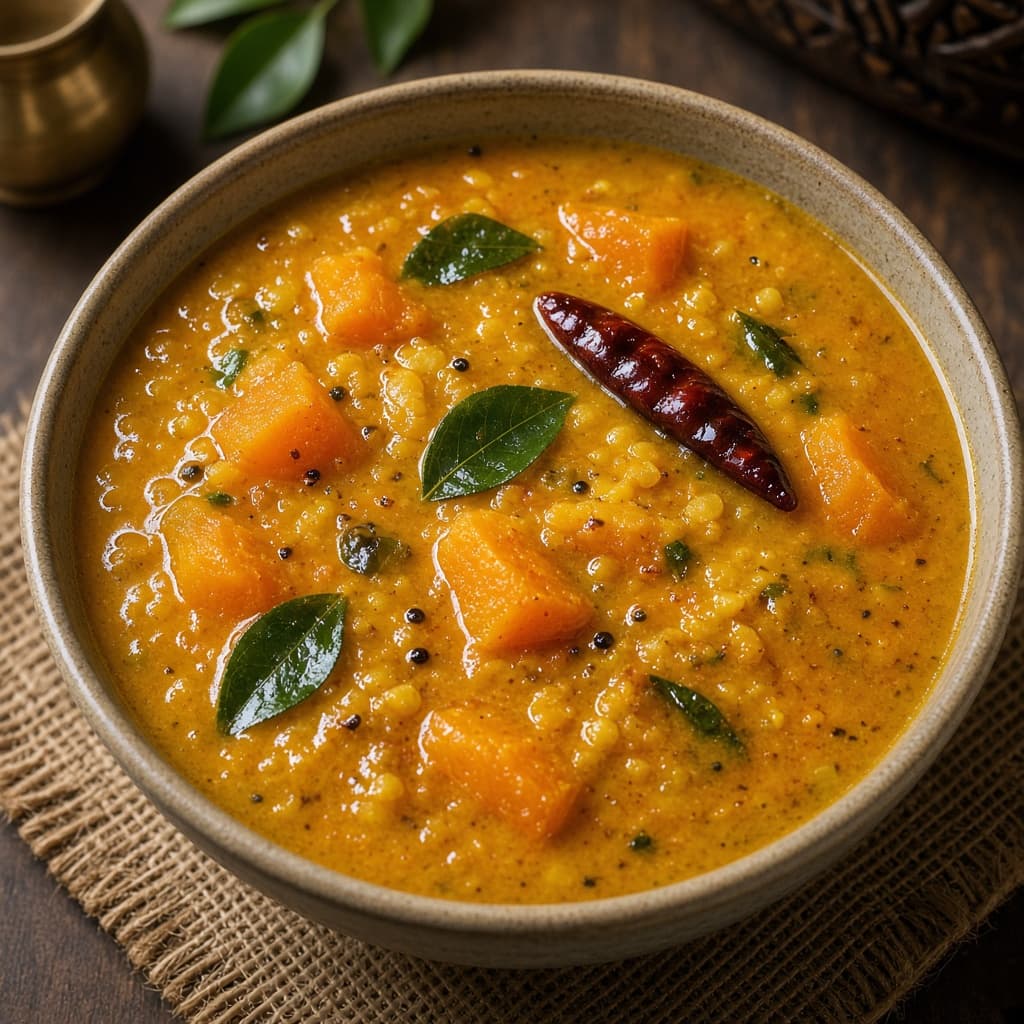 Tangy Pumpkin Poosanikai Sambar