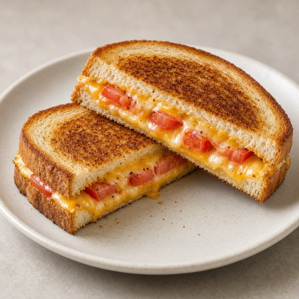 Toasted Tomato Cheese Sandwich