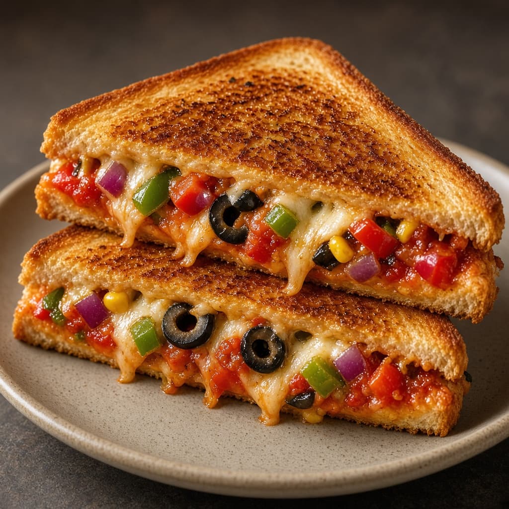 Toasted Veg Pizza Sandwich