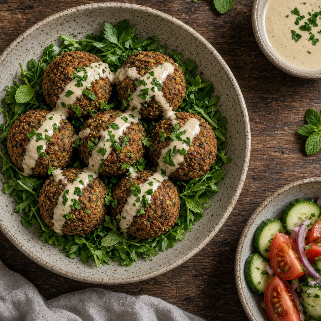 Traditional Herb Chickpea Falafel