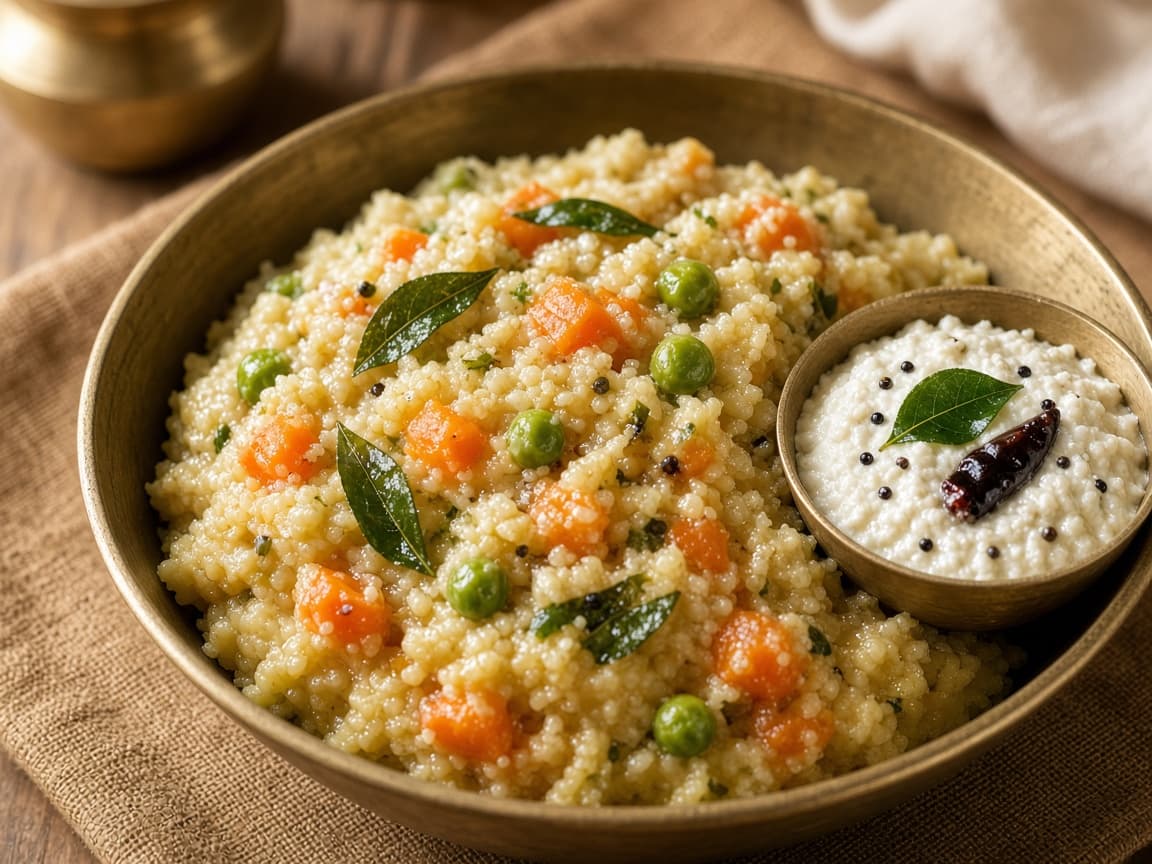 Vegetable Dalia Upma