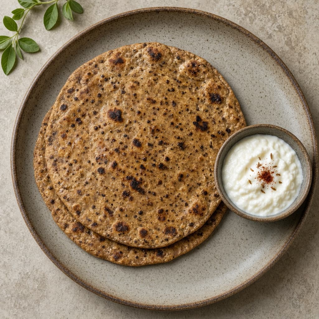 Vrat Kuttu Buckwheat Paratha