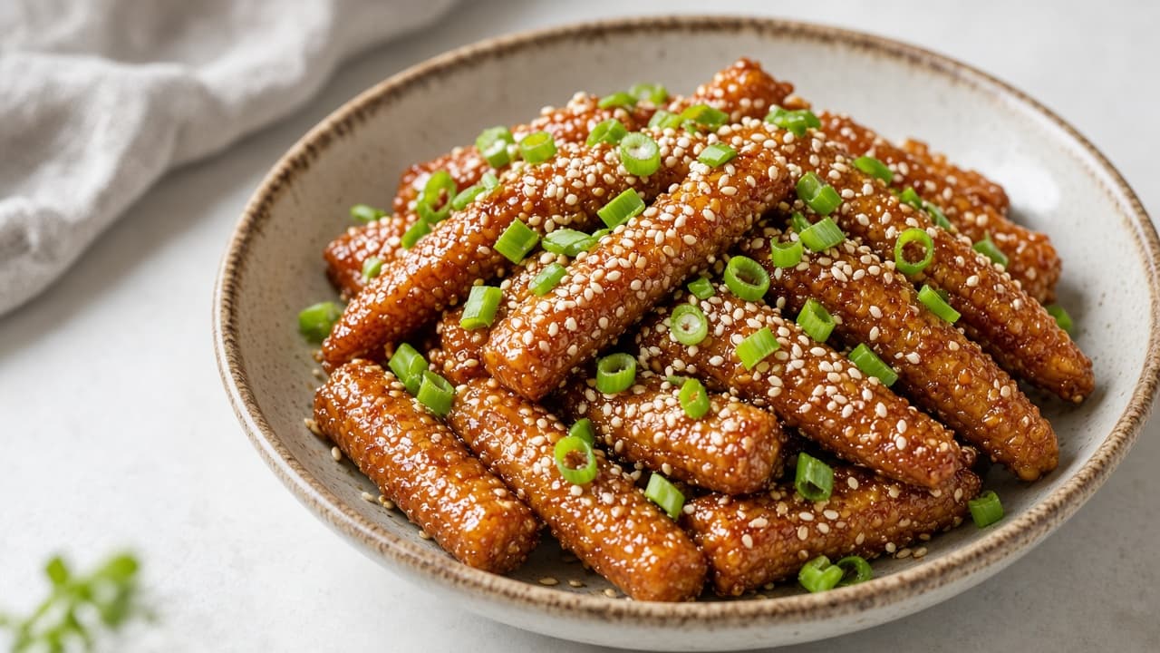 Weeknight Baby Corn Manchurian Dry