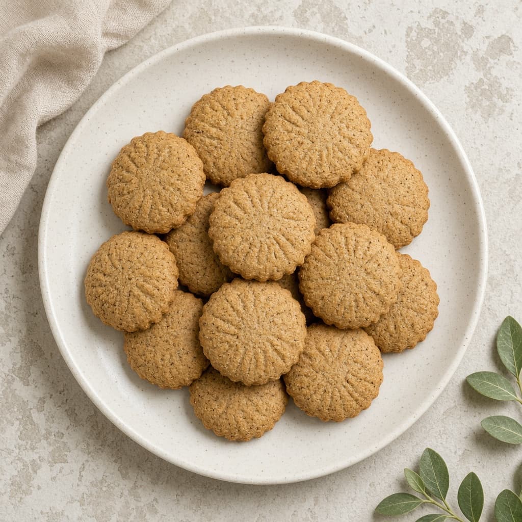 Whole Wheat Eggless Butter Cookies