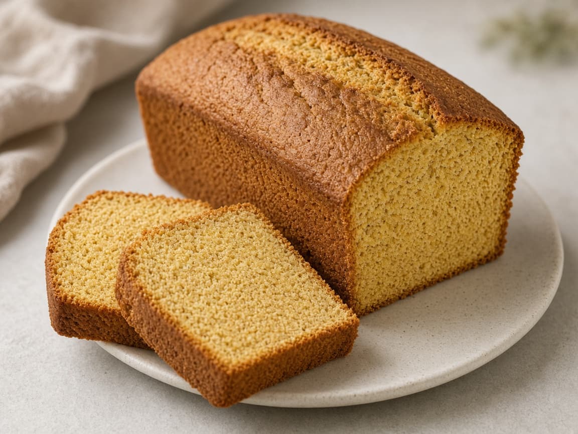 Whole Wheat Eggless Pound Cake