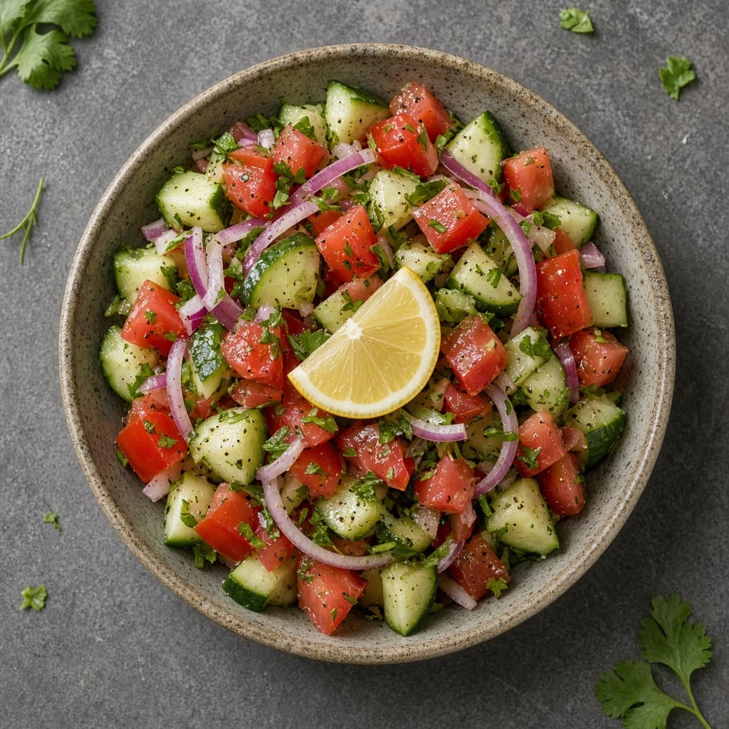 Zesty Indian Kachumber Salad